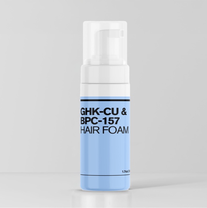 GHK-Cu + BPC-157 Hair Foam research vial
